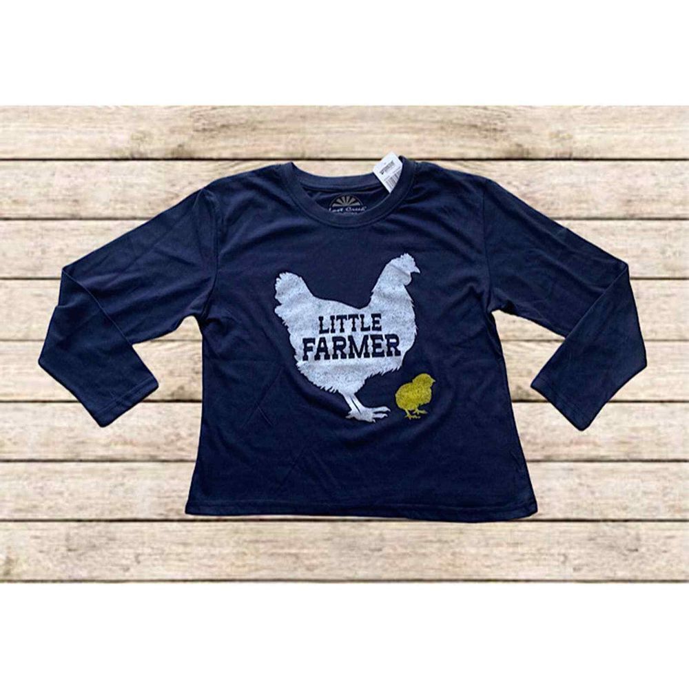 Lost Creek‎ Outfitters Long Sleeve Shirt "Little Farmer" Boys Youth Sz L NWT!